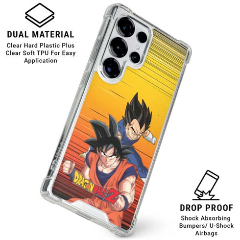Dragon Ball Z Goku & Vegeta Galaxy S25 Ultra Clear Case